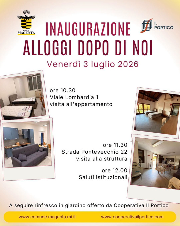 Magenta - Si inaugurano i nuovi appartamenti del “Dopo di Noi”