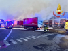 Milano - Incendio alla Bartolini