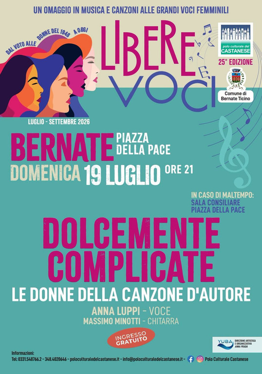 Bernate Ticino - Dolcemente complicate 2026, la locandina Bernate Ticino - Dolcemente complicate 2026, la locandina