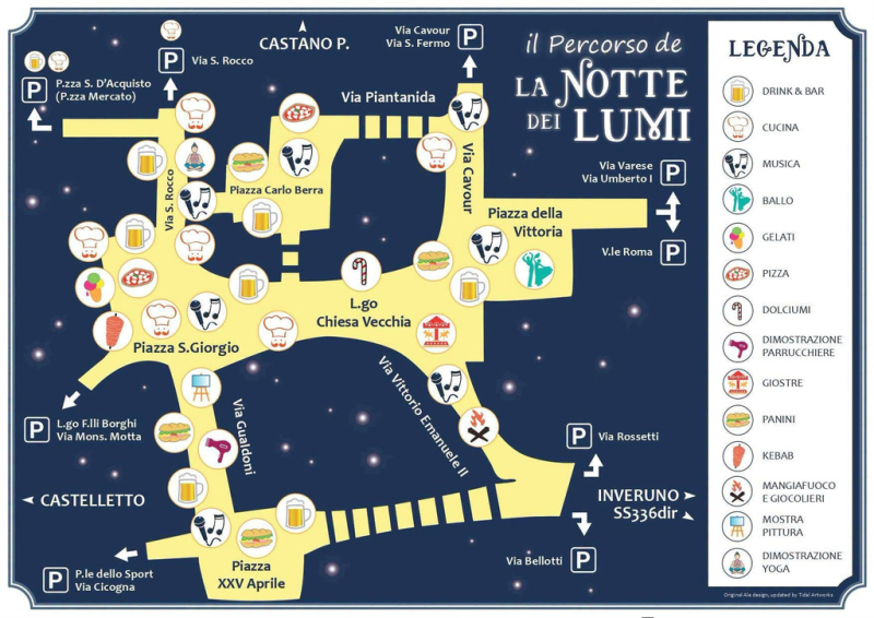 Cuggiono - La Notte dei Lumi, volantino 2026
