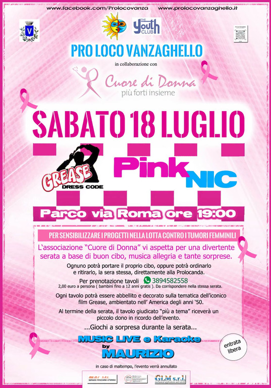Vanzaghello / Eventi - 'Pink Nic' Vanzaghello / Eventi - 'Pink Nic'
