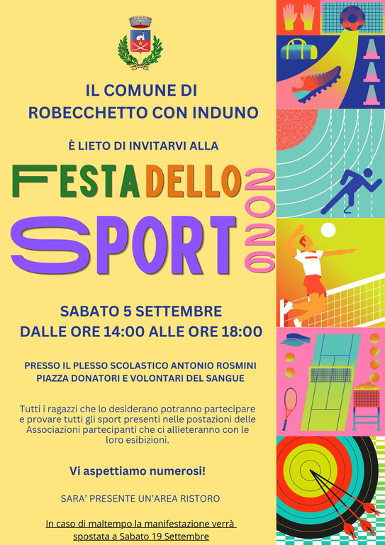 Robecchetto - Festa dello Sport 2026, la locandina Robecchetto - Festa dello Sport 2026, la locandina