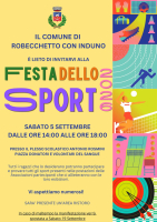 Robecchetto - Festa dello Sport 2026, la locandina