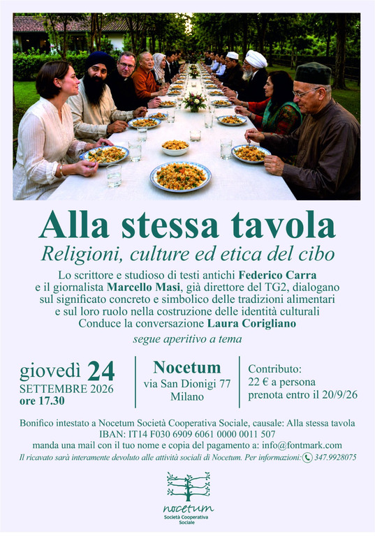 Milano - Cibo, religioni, identità, locandina 2026
