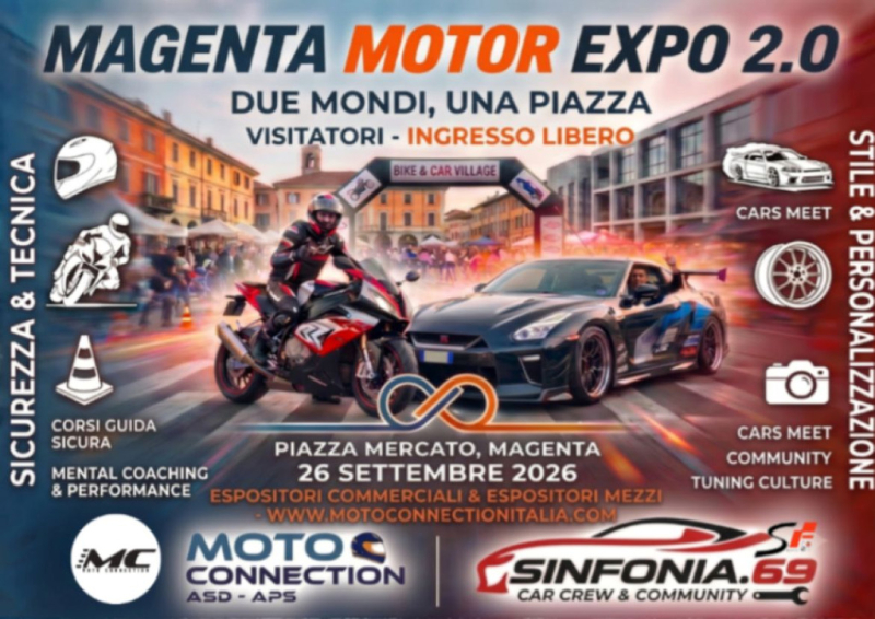 Magenta - Magenta Motor Expo 2026, la locandina Magenta - Magenta Motor Expo 2026, la locandina