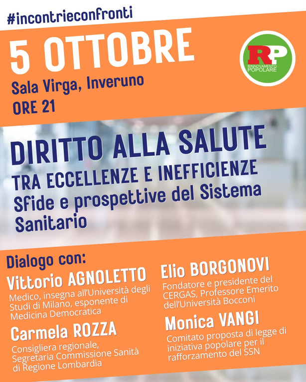 Inveruno - Incontro sul diritto alla salute di Rinnovamento Popolare 2026