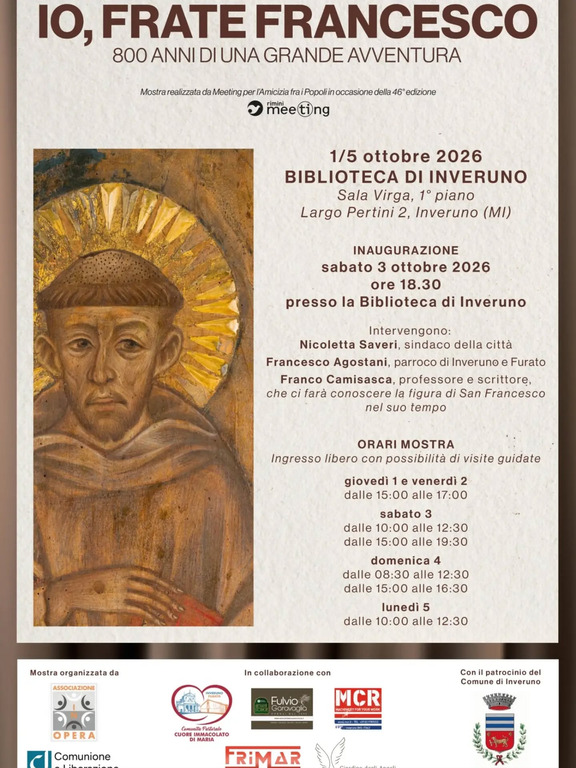 Inveruno - Mostra su San Francesco 2026 Inveruno - Mostra su San Francesco 2026