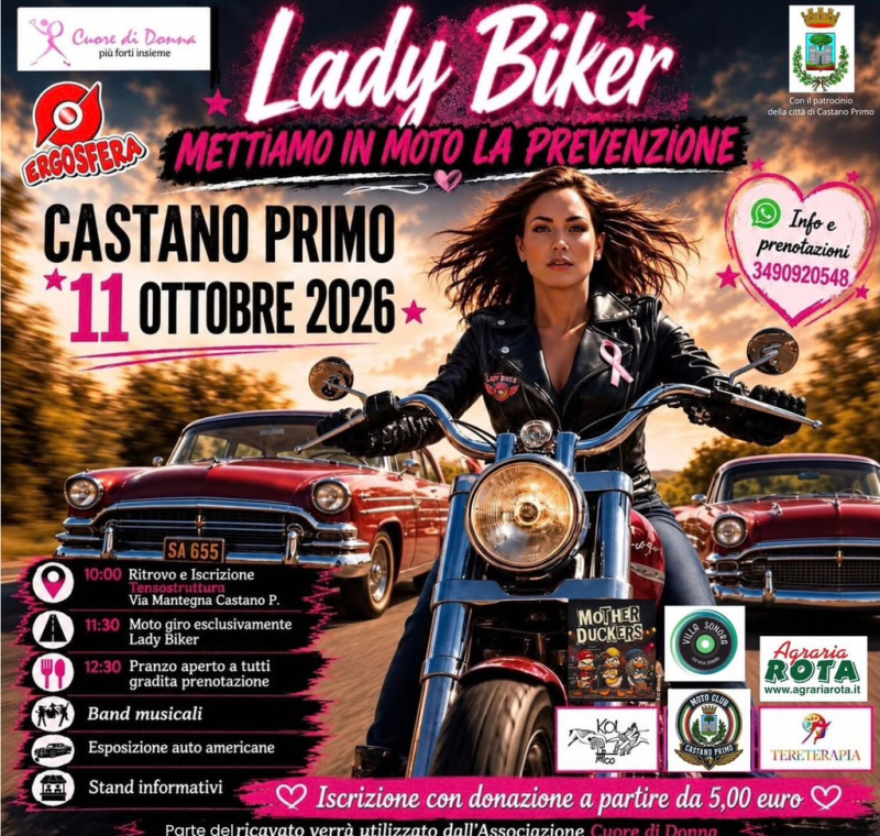 Castano Primo - “Lady Biker”, la locandina 
