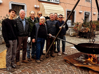 Inveruno - Amici del Fulo alla castagnata di Santa Teresa