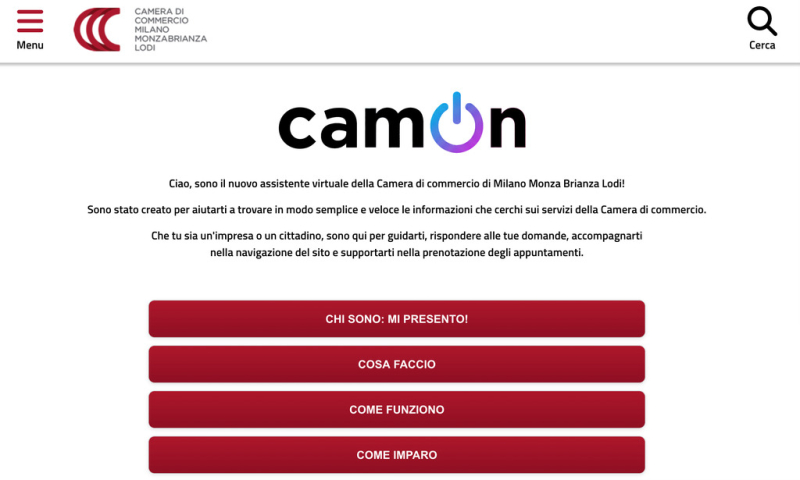 Commercio - Arriva CamOn Commercio - Arriva CamOn